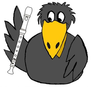 Flöten Rabe